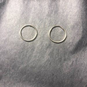 Kristen Elspeth 0.5" 14K Yellow Gold Everyday Hoops - 1mm Thick - Brand New!